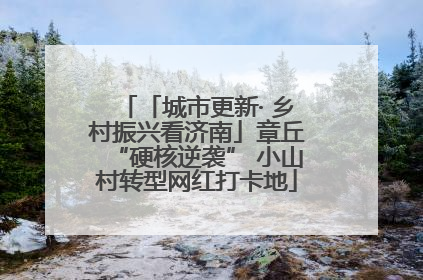 「城市更新· 乡村振兴看济南」章丘“硬核逆袭” 小山村转型网红打卡地
