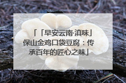 「早安云南·滇味」保山金鸡口袋豆腐：传承百年的匠心之味