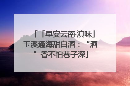 「早安云南·滇味」玉溪通海甜白酒：“酒”香不怕巷子深