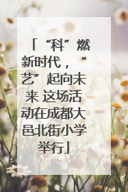 “科”燃新时代，“艺”起向未来 这场活动在成都大邑北街小学举行