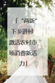 “两新”下乡进村 激活农村市场消费新活力