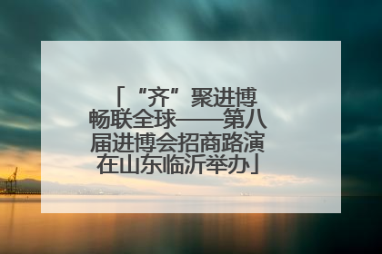 “齐”聚进博 畅联全球——第八届进博会招商路演在山东临沂举办