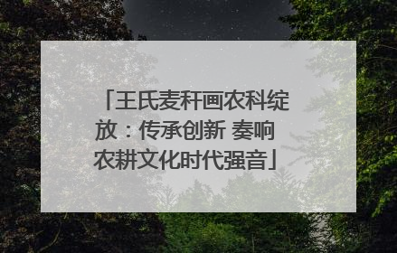 王氏麦秆画农科绽放：传承创新 奏响农耕文化时代强音