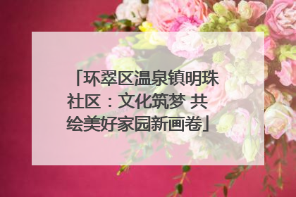 环翠区温泉镇明珠社区：文化筑梦 共绘美好家园新画卷