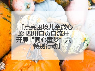点亮困境儿童微心愿 四川自贡自流井开展“同心童梦”六一特别行动