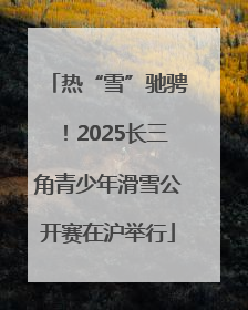 热“雪”驰骋！2025长三角青少年滑雪公开赛在沪举行