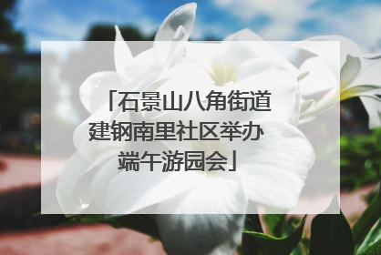 石景山八角街道建钢南里社区举办端午游园会