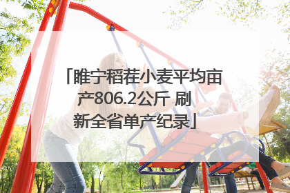睢宁稻茬小麦平均亩产806.2公斤 刷新全省单产纪录