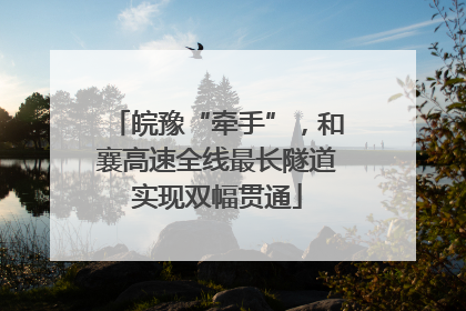 皖豫“牵手”，和襄高速全线最长隧道实现双幅贯通