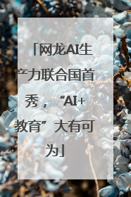 网龙AI生产力联合国首秀，“AI+教育”大有可为