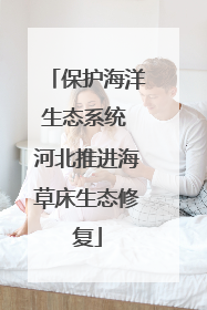 保护海洋生态系统 河北推进海草床生态修复