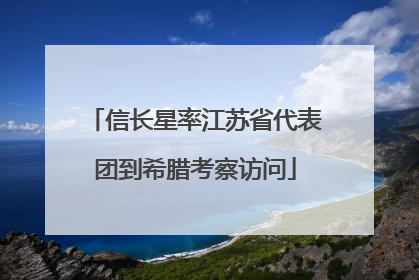 信长星率江苏省代表团到希腊考察访问