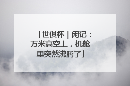 世俱杯｜闲记：万米高空上，机舱里突然沸腾了