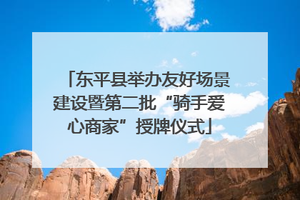 东平县举办友好场景建设暨第二批“骑手爱心商家”授牌仪式