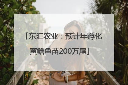 东汇农业：预计年孵化黄鳝鱼苗200万尾