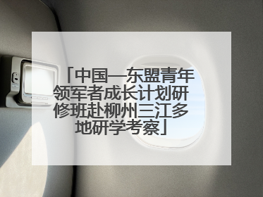 中国—东盟青年领军者成长计划研修班赴柳州三江多地研学考察
