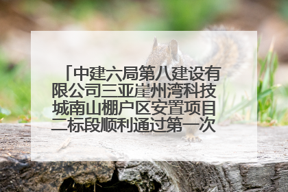 中建六局第八建设有限公司三亚崖州湾科技城南山棚户区安置项目二标段顺利通过第一次主体结构验收
