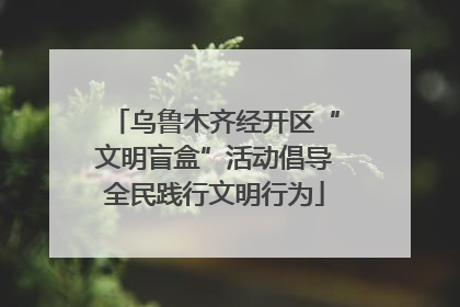 乌鲁木齐经开区“文明盲盒”活动倡导全民践行文明行为