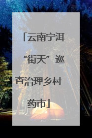 云南宁洱“街天”巡查治理乡村药市