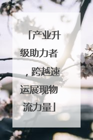 产业升级助力者，跨越速运展现物流力量