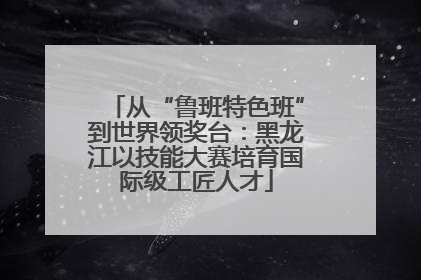 从“鲁班特色班”到世界领奖台：黑龙江以技能大赛培育国际级工匠人才