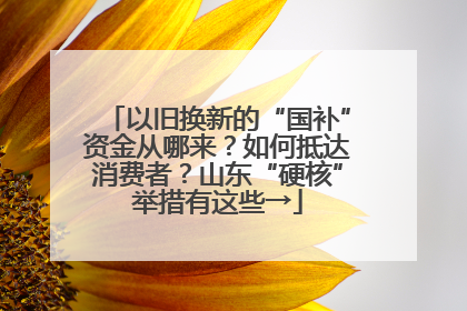 以旧换新的“国补”资金从哪来？如何抵达消费者？山东“硬核”举措有这些→