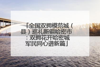 全国双拥模范城（县）巡礼新疆哈密市：双拥花开哈密城 军民同心谱新篇