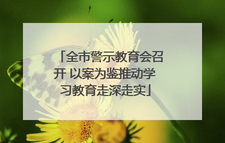 全市警示教育会召开 以案为鉴推动学习教育走深走实