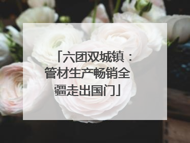 六团双城镇：管材生产畅销全疆走出国门