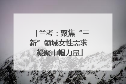 兰考：聚焦“三新”领域女性需求 凝聚巾帼力量