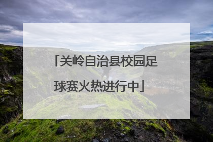 关岭自治县校园足球赛火热进行中