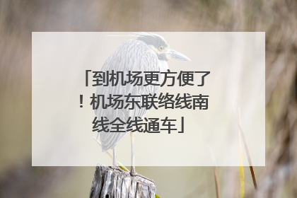 到机场更方便了!机场东联络线南线全线通车