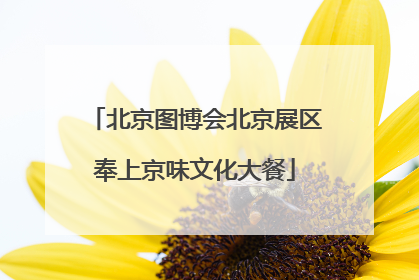 北京图博会北京展区奉上京味文化大餐