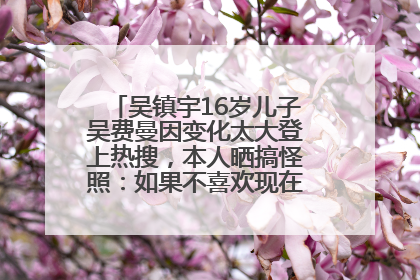 吴镇宇16岁儿子吴费曼因变化太大登上热搜，本人晒搞怪照：如果不喜欢现在的我可以离开