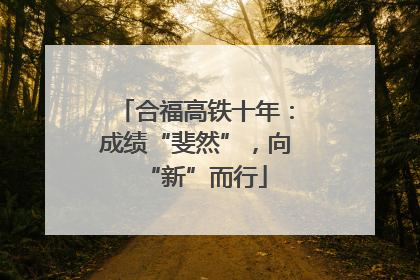 合福高铁十年：成绩“斐然”，向“新”而行