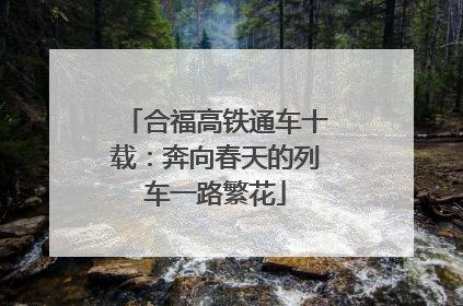 合福高铁通车十载：奔向春天的列车一路繁花
