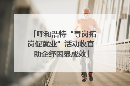 呼和浩特“寻岗拓岗促就业”活动收官 助企纾困显成效