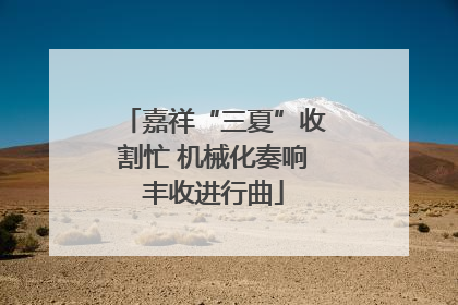 嘉祥“三夏”收割忙 机械化奏响丰收进行曲