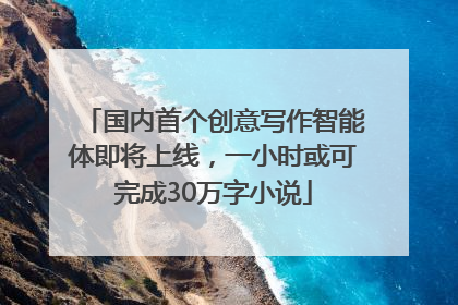 国内首个创意写作智能体即将上线，一小时或可完成30万字小说