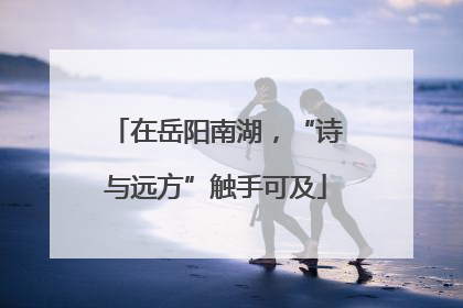 在岳阳南湖，“诗与远方”触手可及