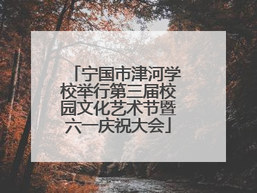 宁国市津河学校举行第三届校园文化艺术节暨六一庆祝大会