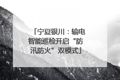 宁夏银川：输电智能巡检开启“防汛防火”双模式