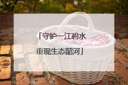 守护一江碧水 重现生态韶河