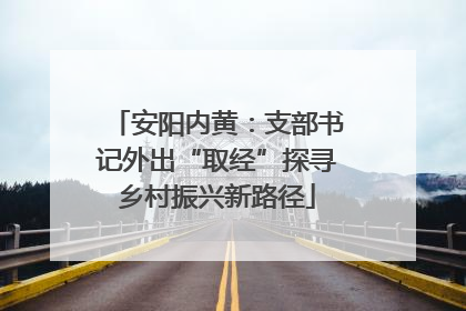 安阳内黄：支部书记外出“取经”探寻乡村振兴新路径