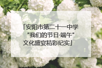 安阳市第二十一中学“我们的节日·端午”文化盛宴精彩纪实