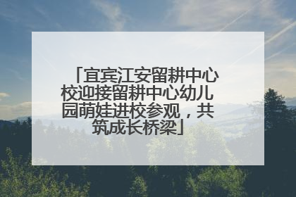 宜宾江安留耕中心校迎接留耕中心幼儿园萌娃进校参观，共筑成长桥梁