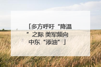 多方呼吁“降温”之际 美军频向中东“添油”