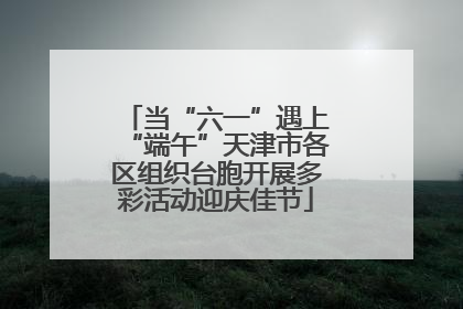 当“六一”遇上“端午”天津市各区组织台胞开展多彩活动迎庆佳节
