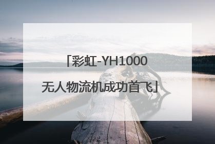 彩虹-YH1000无人物流机成功首飞