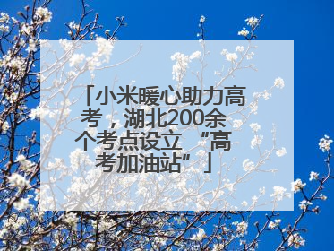 小米暖心助力高考，湖北200余个考点设立 “高考加油站”